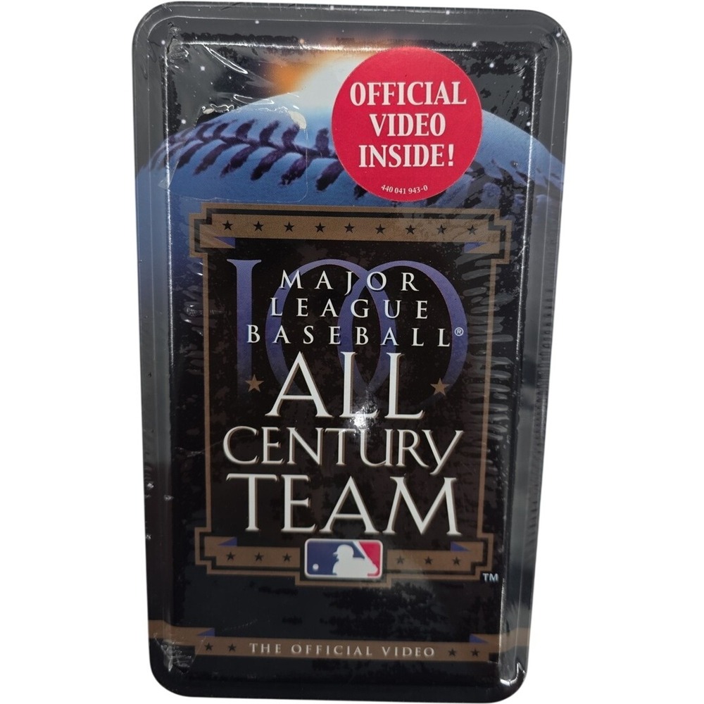 1999 Major League Baseball All Century Team Official Video VHS w/ Tin  Sealed